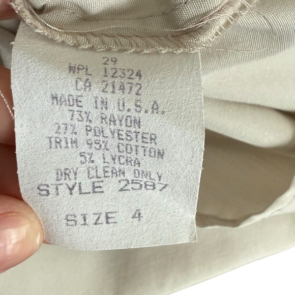 Vtg Howard Wolf Beige taupe Button-Up Long Sleeve Shirt corduroy women 4 small - Picture 6 of 6